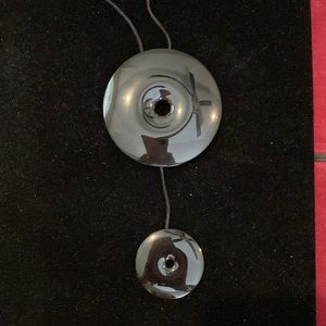 Very chic Calvin Klein stainless steel necklace.